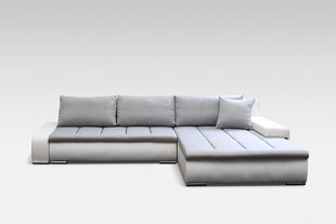 Универсальный мягкий угловой диван Tivano, светло-серый / белый цена и информация | Мягкие углы | pigu.lt