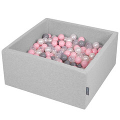 Baseinas su kamuoliukais KiddyMoon, 90x40cm/300 kamuolių ∅7cm kaina ir informacija | Žaislai kūdikiams | pigu.lt