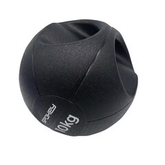 Svorinis kamuolys su rankenomis Spokey Gripi 10 kg, juodas kaina ir informacija | Svoriniai kamuoliai | pigu.lt