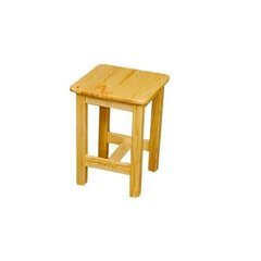 Taburetė Toomas, 34x34x45 cm, šviesiai ruda kaina ir informacija | Virtuvės ir valgomojo kėdės | pigu.lt