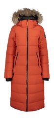 Icepeak moteriškas paltas 300gr Brilon 53083-8 * 470, raudonas 6438513281052 kaina ir informacija | Paltai moterims | pigu.lt