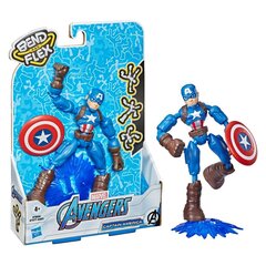 Kapitonas Amerika Avengers Bend And Flex, 15 cm kaina ir informacija | Žaislai berniukams | pigu.lt