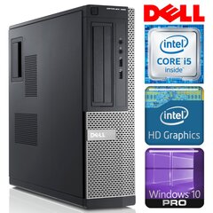 Dell 390 DT i5-2500 8GB 1TB WIN10PRO/W7P [refurbished] kaina ir informacija | Stacionarūs kompiuteriai | pigu.lt