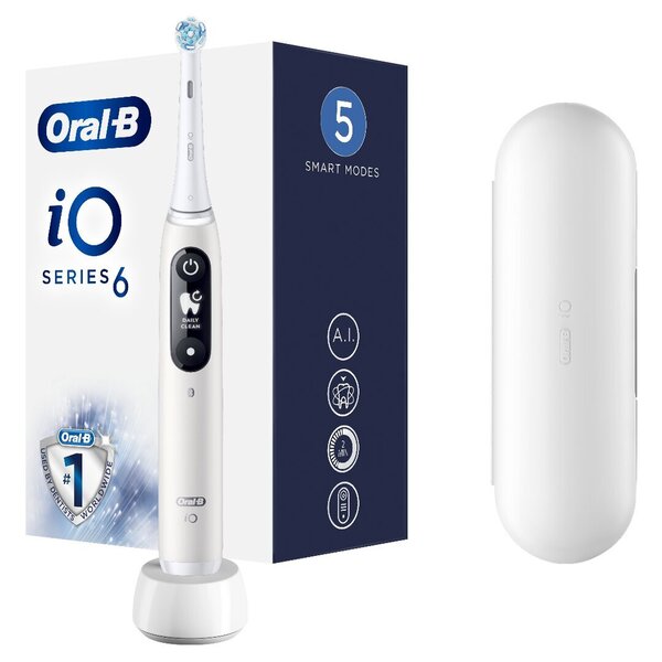Oral-B iO Series 6, baltas kaina