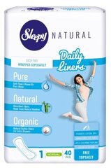 Sleepy Natural kasdienės higienos paketas Normalus (40) kaina ir informacija | Tamponai, higieniniai paketai, įklotai | pigu.lt