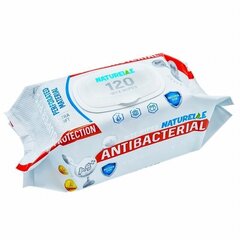 Drėgnos antibakterinės rankų servetėlės NATURELLE SUPER PACK, 120 vnt. kaina ir informacija | Pirmoji pagalba | pigu.lt
