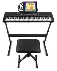 Mak simalus KB4SET elektroninės klaviatūros 61 klavišo Premium rinkinys kaina ir informacija | Klavišiniai muzikos instrumentai | pigu.lt