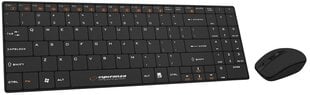 Rinkinys Esperanza EK122K: Bevielė klaviatūra + Pelė USB | 2.4 GHz kaina ir informacija | Klaviatūros | pigu.lt