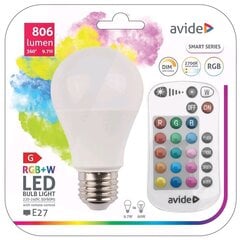 LED lemputė Avide RGB E27 9.7W 806lm kaina ir informacija | Elektros lemputės | pigu.lt