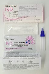 COVID-19 / SARS-CoV-2 greitasis antigenų testas (Nosies landų) Singclean, 4 vnt kaina ir informacija | COVID-19 greitieji testai | pigu.lt