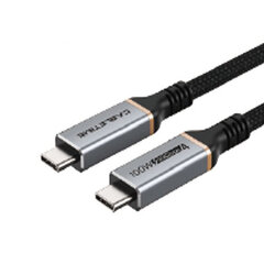 Premium kabelis USB4, USB-C - USB-C, 40Gbps, 100W, 20V/ 5A, 8K/ 60HZ, 1m kaina ir informacija | Kabeliai ir laidai | pigu.lt