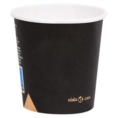 Popieriniai vienkartiniai puodeliai, 1000 vnt., 120 ml, juodi kaina ir informacija | Vienkartiniai indai šventėms | pigu.lt