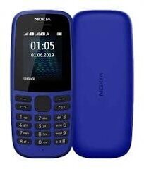 Prekė su pažeista pakuote. Nokia 105 SS (2019), 4MB, Blue kaina ir informacija | Mobilieji telefonai, foto ir video prekės pažeistomis pakuotėmis | pigu.lt