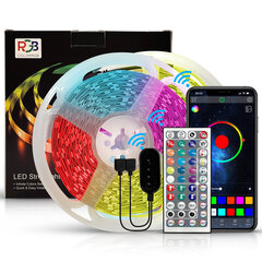 Išmanioji RGB 5050 LED juosta 20m su Bluetooth funkcija ir muzikos valdymu kaina ir informacija | LED juostos | pigu.lt