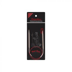 Mezgimo virbalai Chiao Goo Knit Red 60 cm, 8 mm kaina ir informacija | Mezgimui | pigu.lt