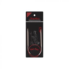Mezgimo virbalai Chiao Goo Knit Red 80 cm, 5.5 mm kaina ir informacija | Mezgimui | pigu.lt