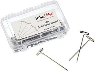 Blokavimo smeigtukai KnitPro T-Pins kaina ir informacija | Mezgimui | pigu.lt