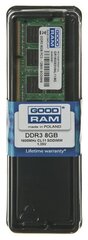 GOODRAM SO-DIMM DDR3 8192MB PC1600 CL11 512x8 1,35V kaina ir informacija | Operatyvioji atmintis (RAM) | pigu.lt