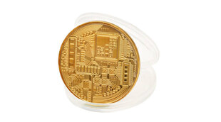Suvenyrinė moneta BitCoin, auksinė kaina ir informacija | Kitos originalios dovanos | pigu.lt