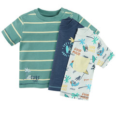Cool Club marškinėliai trumpomis rankovėmis berniukams, 3 vnt., CCB2403038-00 kaina ir informacija | Marškinėliai kūdikiams | pigu.lt