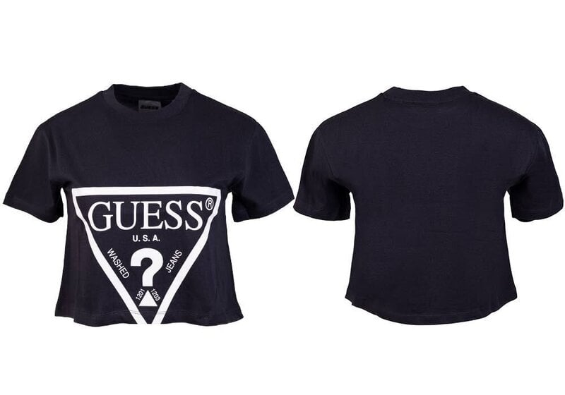 guess crop t shirt