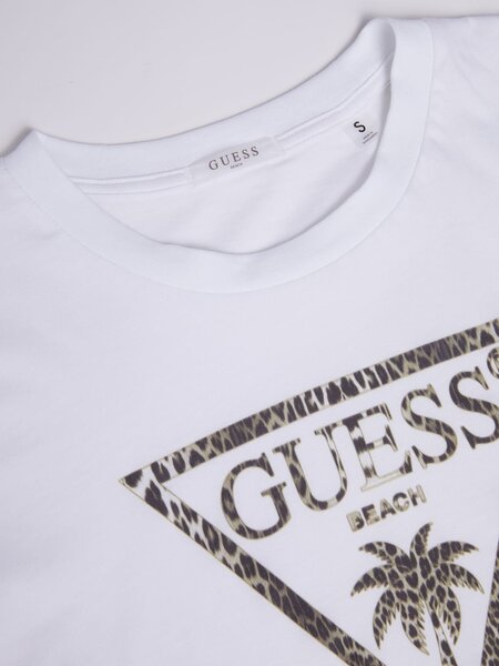 guess t shirt crop top