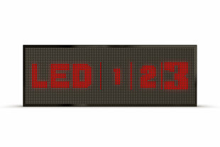 LED švieslentė, 96x32 cm, diodai raudonos spalvos, slim kaina ir informacija | Švieslentės | pigu.lt