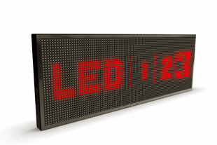 LED švieslentė, 96x32 cm, diodai raudonos spalvos, slim kaina ir informacija | Švieslentės | pigu.lt