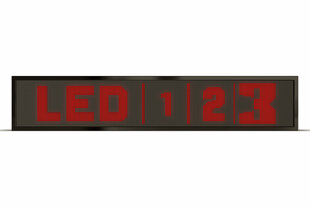 LED švieslentė, 160x16 cm, diodai raudonos spalvos, lauko kaina ir informacija | Švieslentės | pigu.lt