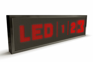 LED švieslentė, 160x32 cm, diodai raudonos spalvos, lauko kaina ir informacija | Švieslentės | pigu.lt