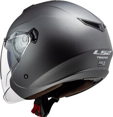 Шлем LS2 OF573 TWISTER II SINGLE MONO, matt titanium цена и информация | Шлемы для мотоциклистов | pigu.lt