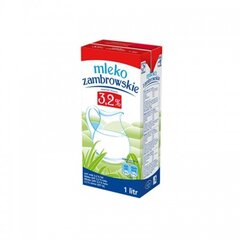 Pienas Zambrowskie 3,2%, 1 l x 12 vnt. kaina ir informacija | Pieno produktai | pigu.lt