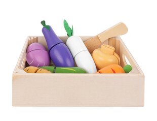 Žaislinės medinės limpančios daržovės skirtos pjaustymui kaina ir informacija | Lavinamieji žaislai | pigu.lt