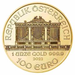 Auksinė moneta Austrijos Filharmonija 2022 1 oz. kaina ir informacija | Numizmatika | pigu.lt
