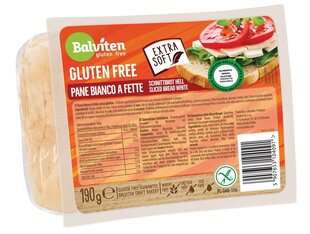 Balta pusryčių duona Balviten gluten free, 190 g kaina ir informacija | Užkandžiai, traškučiai | pigu.lt