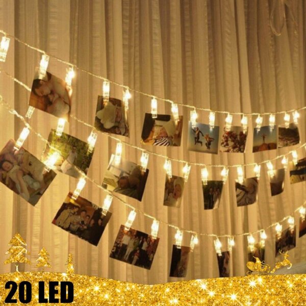 LED lempučių girlianda su segtukais nuotraukoms atsiliepimas