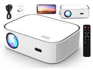 Projektorius LED projektorius 4K Full HD 8800 lm 6000: 1 220 '' WiFi Bluetooth Zenwire Yg550 цена и информация | Проекторы | pigu.lt