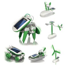 6in1 lavinamasis roboto konstruktorius su saulės baterija kaina ir informacija | Lavinamieji žaislai | pigu.lt