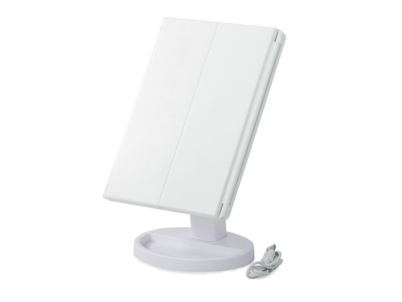 Kosmetinis veidrodis su LED apšvietimu ir priartinimu