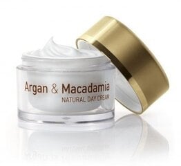 Dieninis veido kremas Natural Cosmetic Argan & Macadamia, 50 ml kaina ir informacija | Veido kremai | pigu.lt