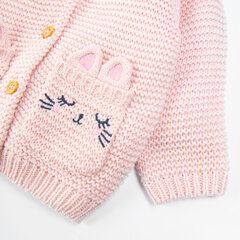Cool Club megztinis mergaitėms, CCG2500933 kaina ir informacija | Megztiniai, bluzonai, švarkai kūdikiams | pigu.lt