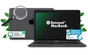 RENEWD MacBook Pro|2300 MHz|13.3&quot;|2560x1600|RAM 8GB|DDR3|SSD 256GB|Intel Iris Plus 640|Integrated|ENG|macOS Sierra|Space Gray|1.37 kg|RND-MPXT2 kaina ir informacija | Nešiojami kompiuteriai | pigu.lt