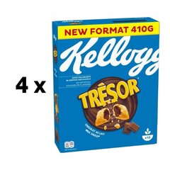 Dribsniai Kellogg'S Tresor Milk Choco, 4x410 g kaina ir informacija | Sausi pusryčiai | pigu.lt