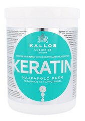 Plaukų kaukė su keratinu ir pieno proteinais Kallos Keratin 1000 ml kaina ir informacija | Priemonės plaukų stiprinimui | pigu.lt