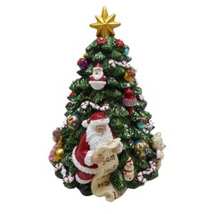 Музыкальное украшение "Елка и Дед Мороз", 16,5 см. цена и информация | Рождественские украшения | pigu.lt
