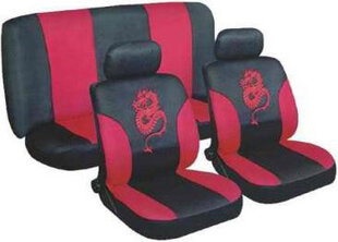 Sėdynių užvalkalai, raudona-juoda kaina ir informacija | Sėdynių užvalkalai, priedai | pigu.lt
