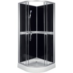 Ketursienė dušo kabina Kerra Classic Black kaina ir informacija | Dušo kabinos | pigu.lt