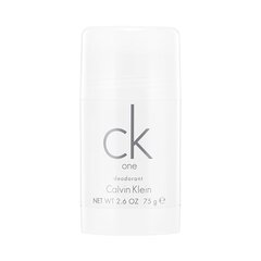 Дезодорант Calvin Klein CK One, 75 мл цена и информация | Женская парфюмированная косметика | pigu.lt