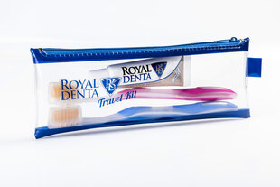 Kelioninis rinkinys dantų higienai: Royal Denta Travel Kit Gold kaina ir informacija | Dantų šepetėliai, pastos | pigu.lt