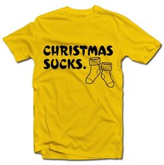 Marškinėliai "Christmas Sucks" kaina ir informacija | Šmaikščios dovanos | pigu.lt